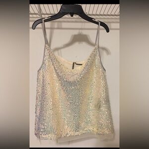 Anthropologie Sequin Cowl Cami  Small, Fairycore